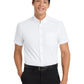 Men's Tall Short Sleeve Easy Care Shirt - TLS508 - White/Light Stone