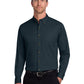 Men's Tall Long Sleeve Twill Shirt - TLS600T - Classic Navy