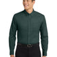 Unisex Tall Long Sleeve Easy Care Shirt - TLS608 - Dark Green/Navy