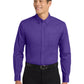 Unisex Tall Long Sleeve Easy Care Shirt - TLS608 - Purple/Light Stone