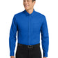 Unisex Tall Long Sleeve Easy Care Shirt - TLS608 - Strong Blue
