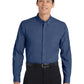 Men's Tall Crosshatch Easy Care Shirt - TLS640 - Deep Blue