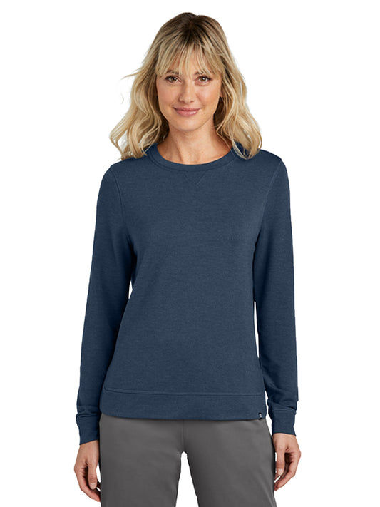 Women's Pocketless Weekend Crew Sweatshirt - TM1LD003 - Blue Nights Heather