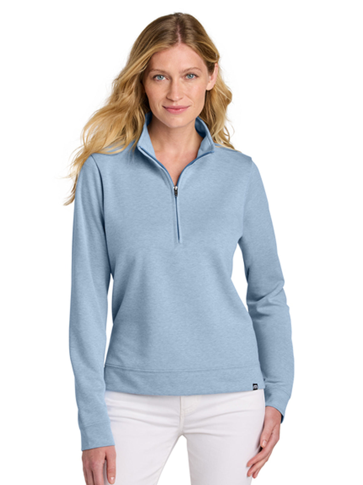 Women’s Coveside 1/2-Zip Sweatshirt - TM1LD007 - Light Blue Heather
