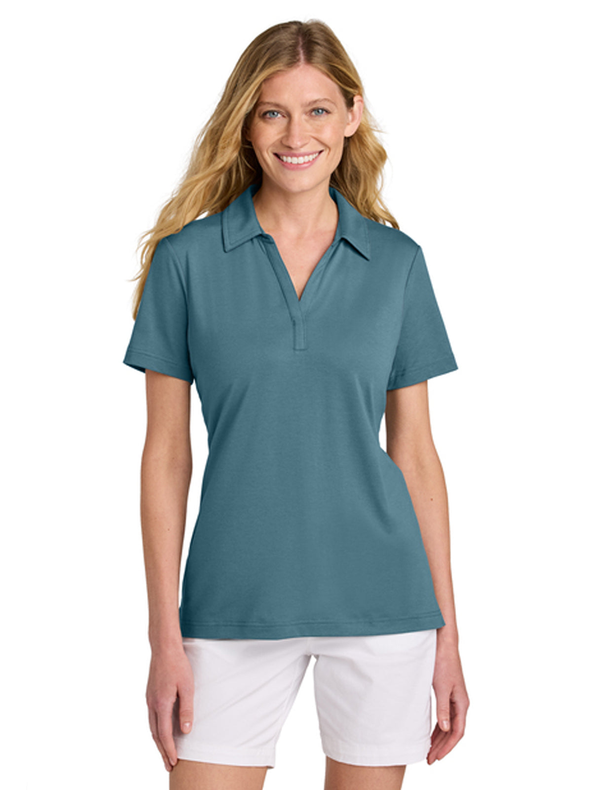 Women’s Glenview Solid Polo - TM1LF071 - Stellar Blue