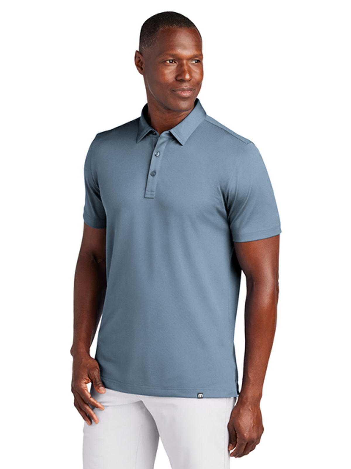 Men's Cabana Solid Polo - TM1MAA370 - Light Denim Blue
