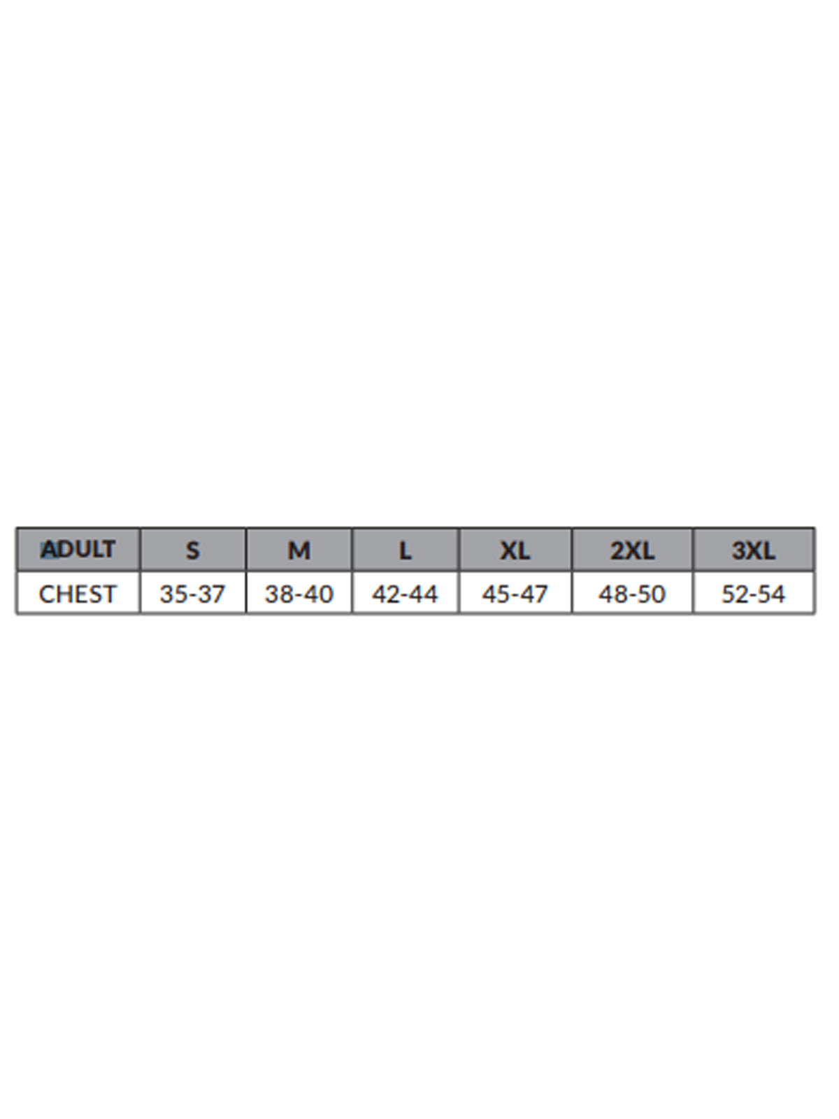 SIZECHART