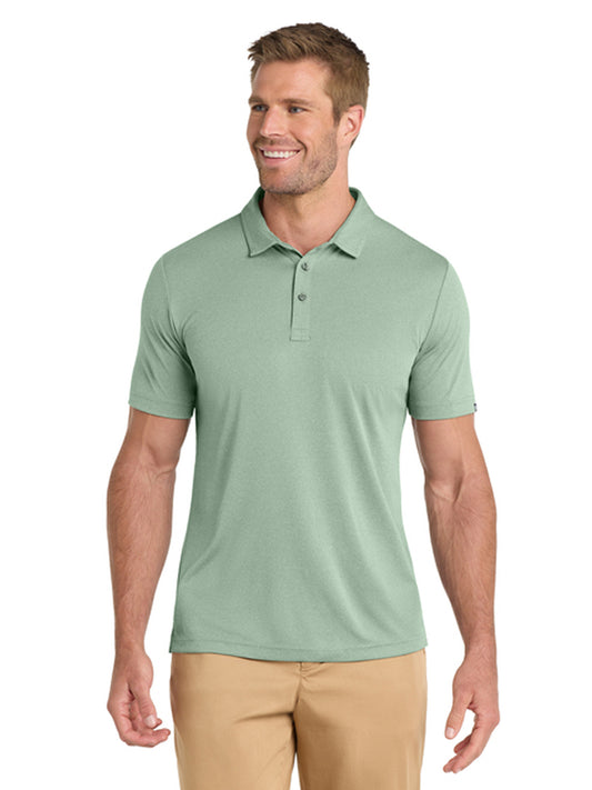 Men's Pocketless Coto Performance Polo - TM1MU410 - Beryl Green Heather