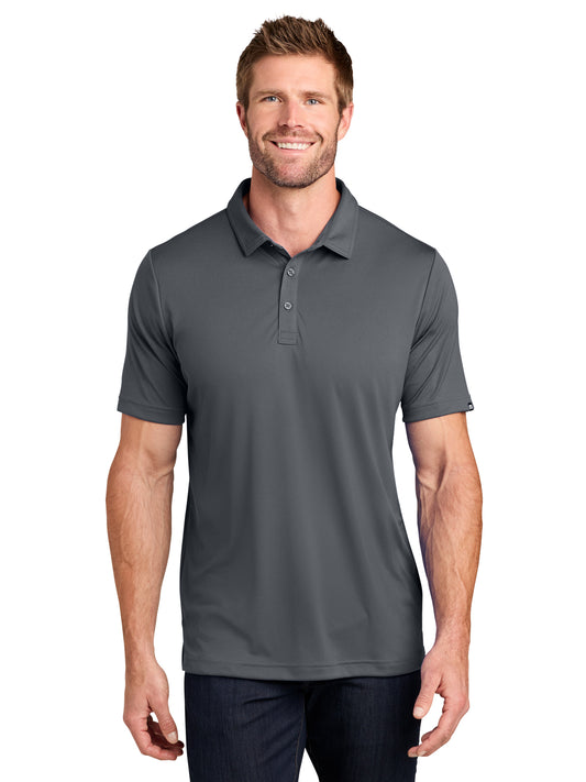 Men's Pocketless Coto Performance Polo - TM1MU410 - Quiet Shade Grey/ Black