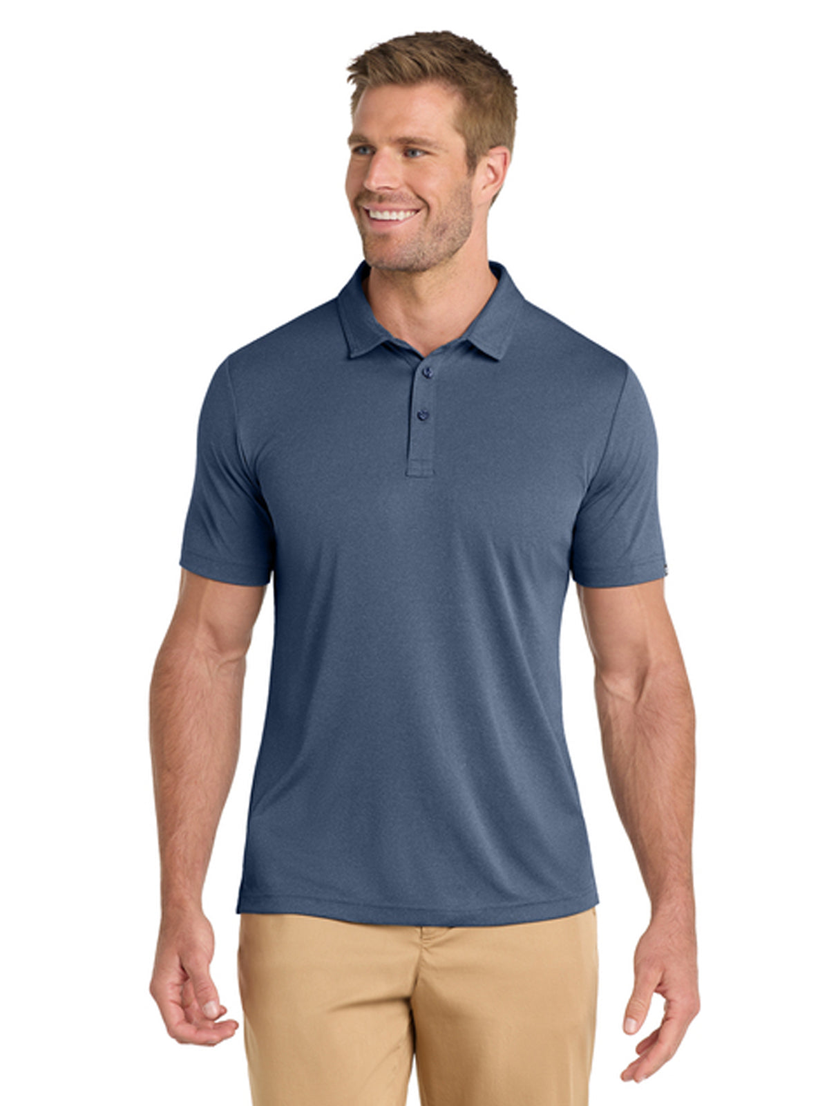 Men's Pocketless Coto Performance Polo - TM1MU410 - Vintage Indigo/ Black