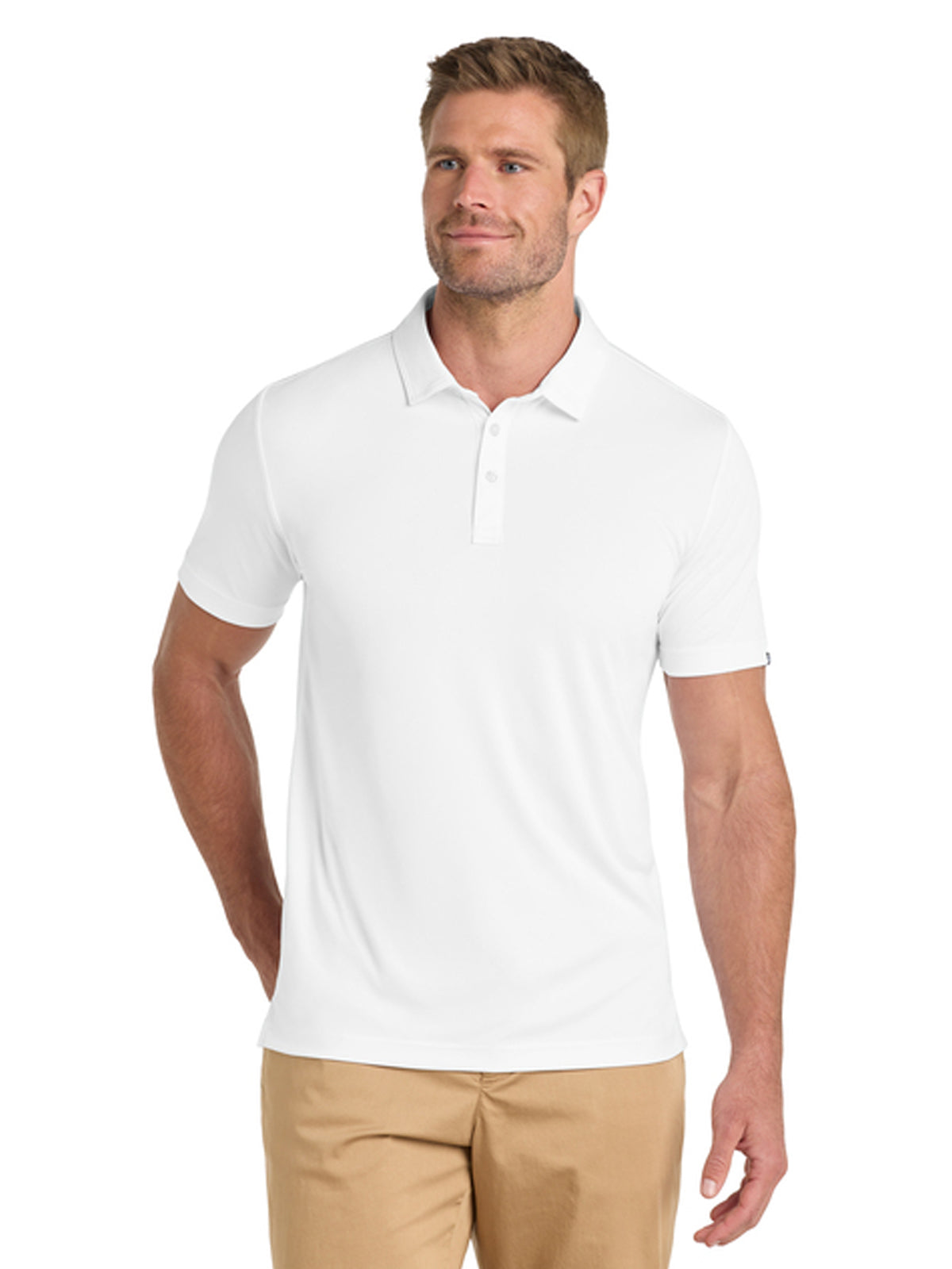 Men's Pocketless Coto Performance Polo - TM1MU410 - White