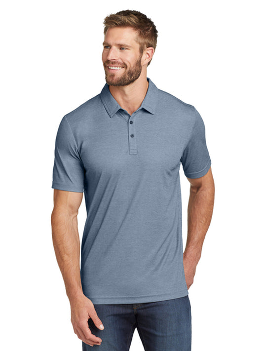 Men's Pocketless Oceanside Heather Polo - TM1MU412 - Blue Nights Heather