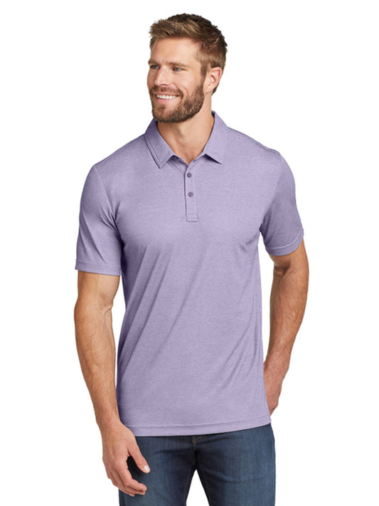 Men's Pocketless Oceanside Heather Polo - TM1MU412 - Purple Sage Heather