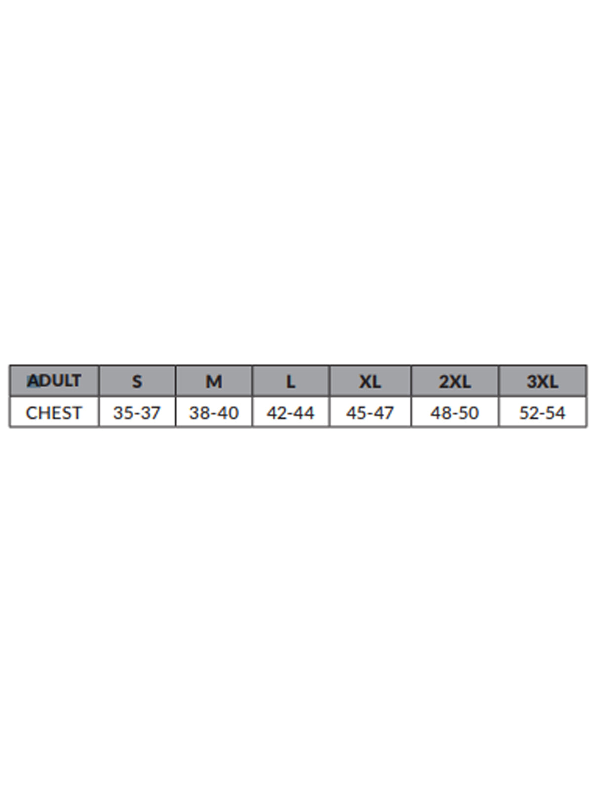 SIZECHART