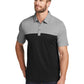 Men's Pocketless Oceanside Blocked Polo - TM1MU414 - Black Heather/ Black