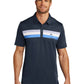 Men's Pocketless Cabana Chest Stripe Polo - TM1MU416 - Blue Nights