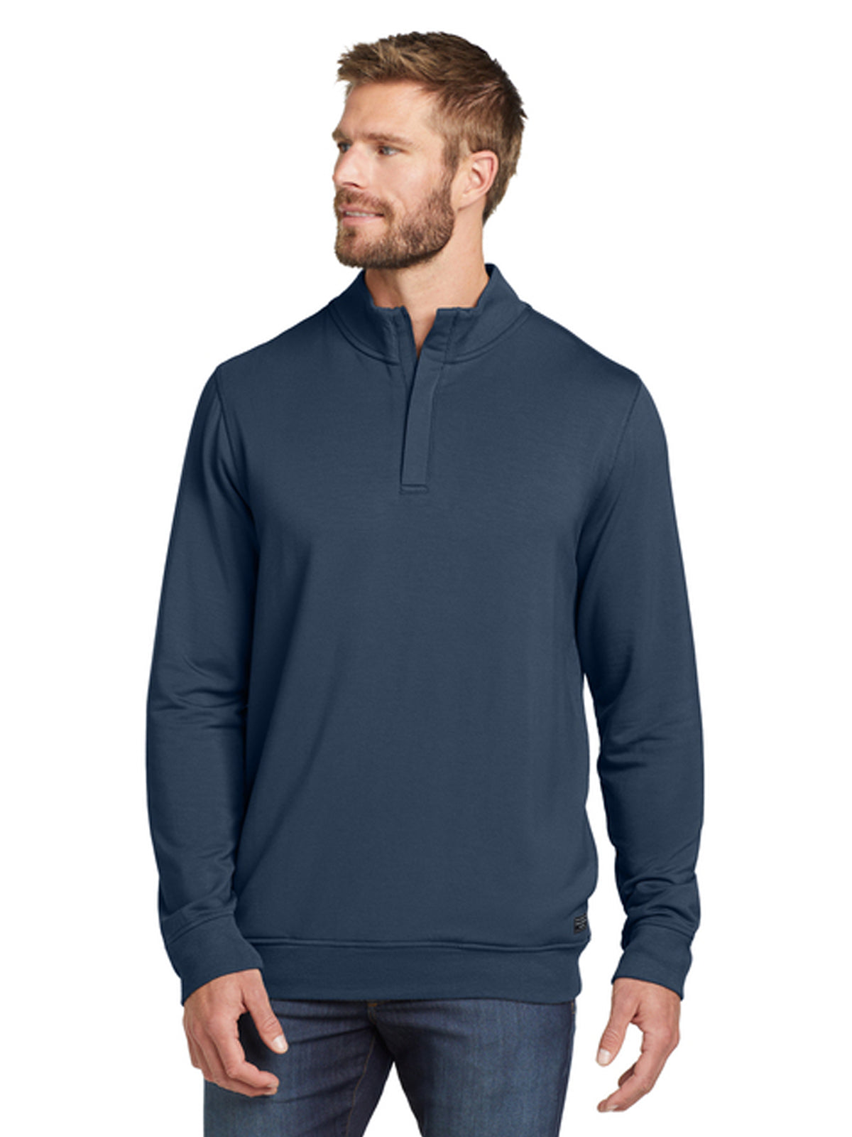 Men's 2-Pocket 1/4-Zip Fleece Sweatshirt - TM1MU419 - Blue Nights