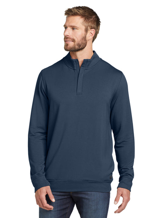 Men's 2-Pocket 1/4-Zip Fleece Sweatshirt - TM1MU419 - Blue Nights