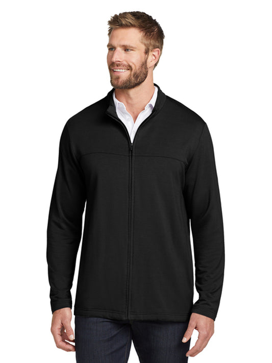 Men's 2-Pocket Full Zip Fleece Jacket - TM1MU420 - Black