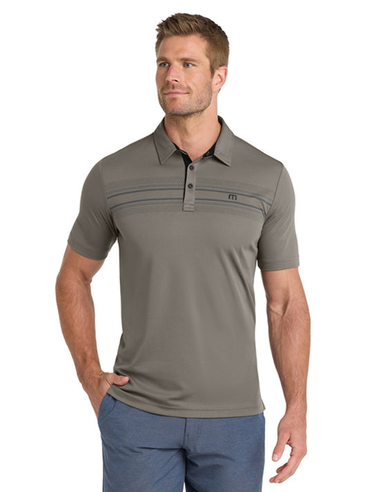 Men's Pocketless Chest Stripe Polo - TM1MW450 - Quiet Shade Grey