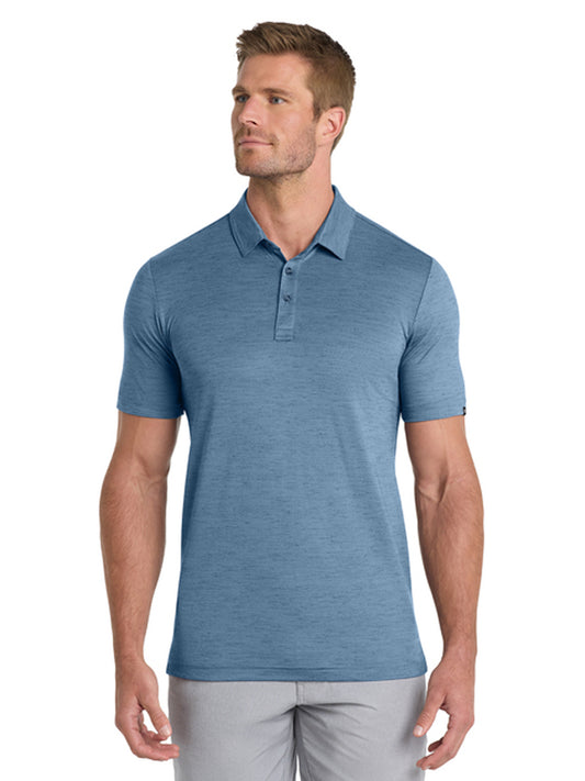 Men's Pocketless Auckland Slub Polo - TM1MW451 - Riviera Blue