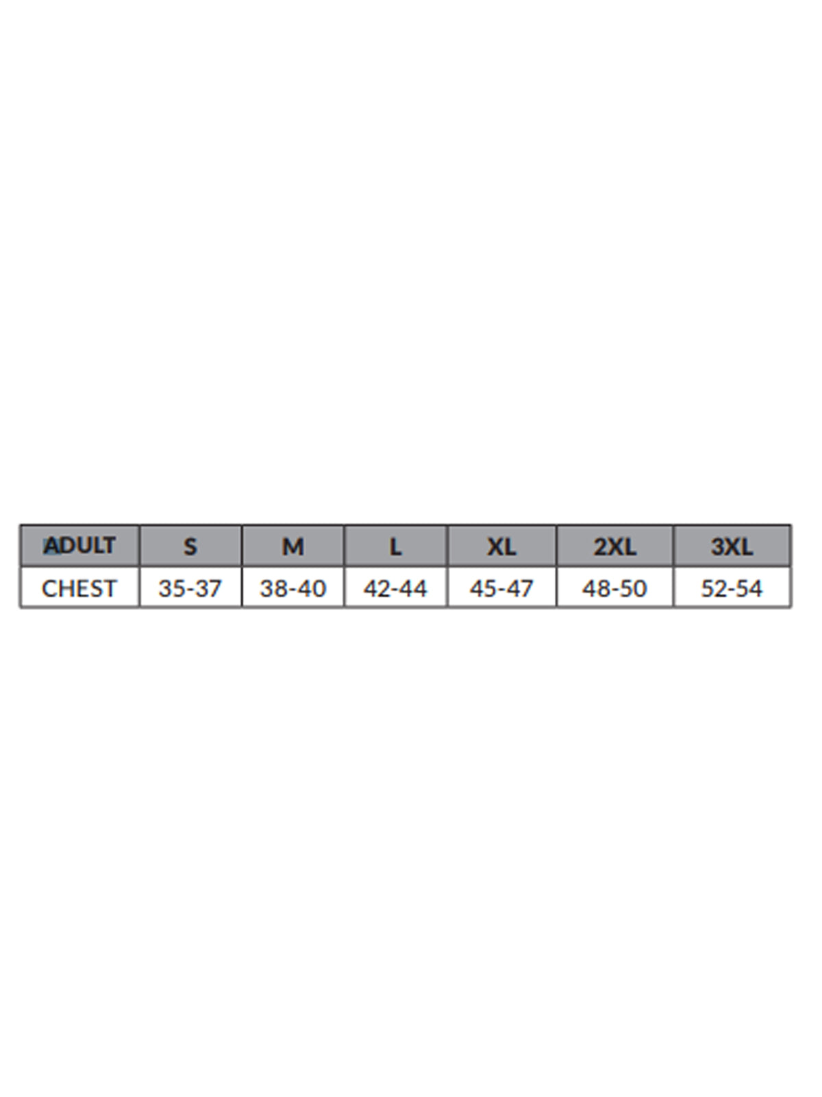 SIZECHART