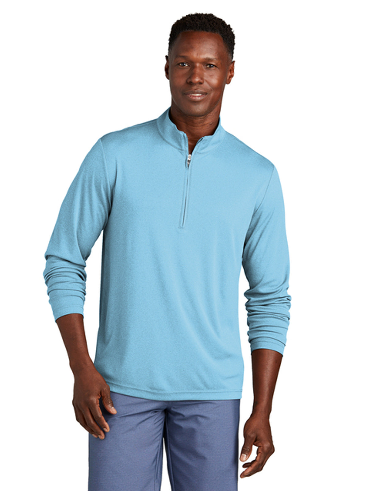 Men's Coto Performance 1/4-Zip Sweatshirt - TM1MY397 - Brilliant Blue Heather