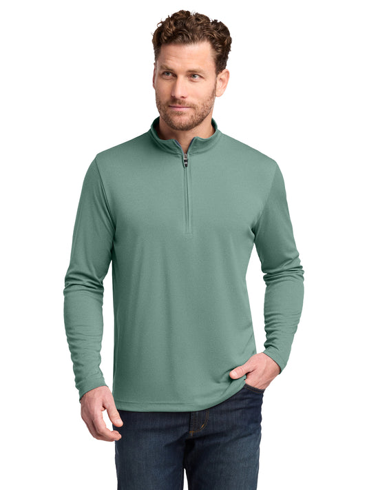 Men's Coto Performance 1/4-Zip Sweatshirt - TM1MY397 - Beryl Green Heather