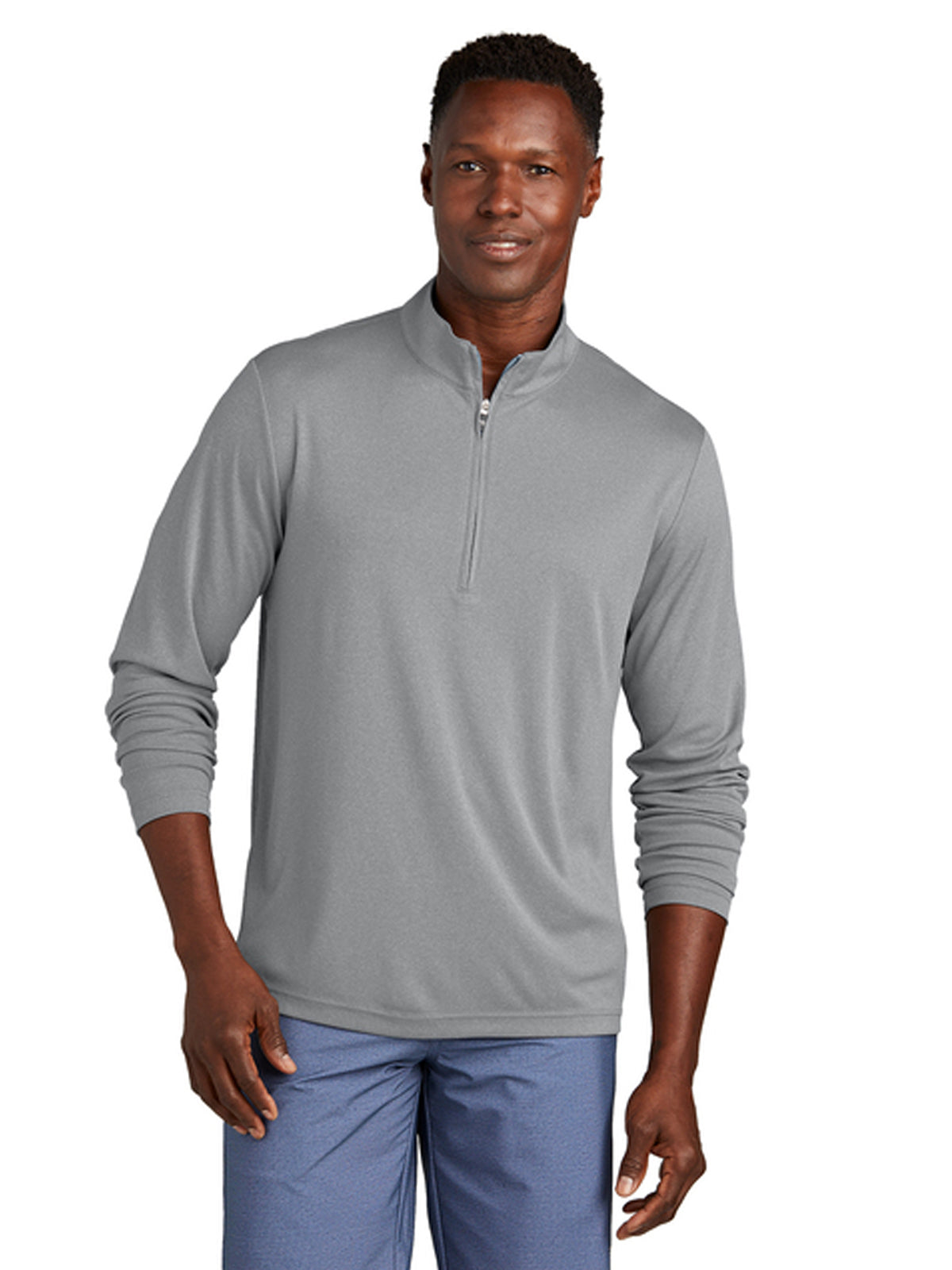 Men's Coto Performance 1/4-Zip Sweatshirt - TM1MY397 - Quiet Shade Grey Heather