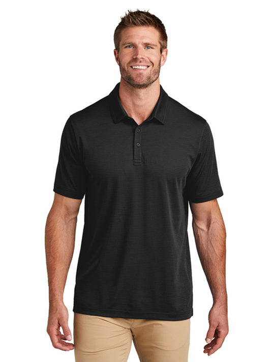 Men's Pocketless Bayfront Solid Polo - TM1MY399 - Black