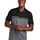 Men's Pocketless Sunset Blocked Polo - TM1MY401 - Black/ Dark Grey Heather