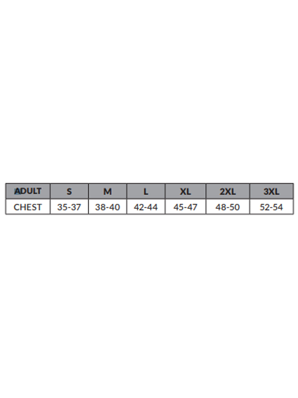 SIZECHART