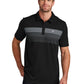 Men's Coastal Chest Stripe Polo - TM1MY402 - Black