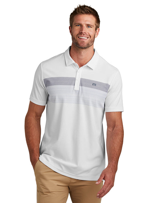 Men's Coastal Chest Stripe Polo - TM1MY402 - White