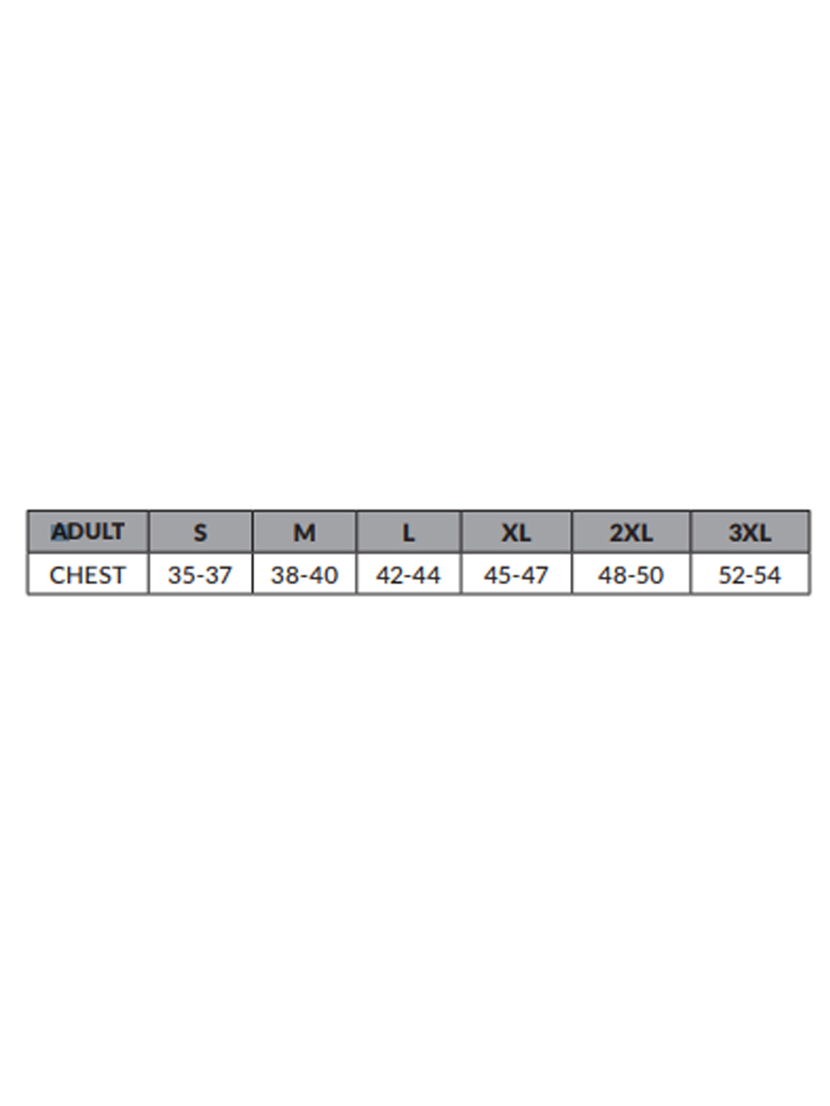 SIZECHART