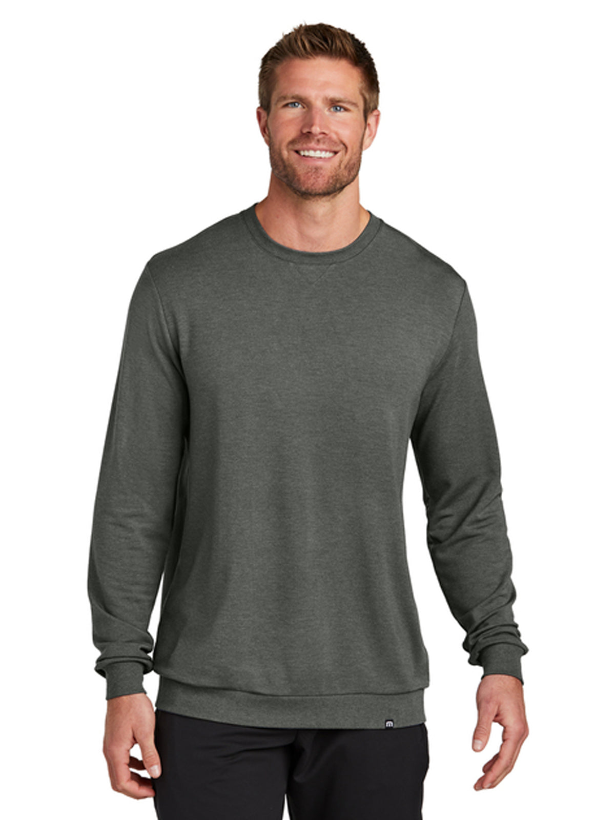 Men's Pocketless Weekend Crew Sweatshirt - TM1MZ342 - Dark Grey Heather