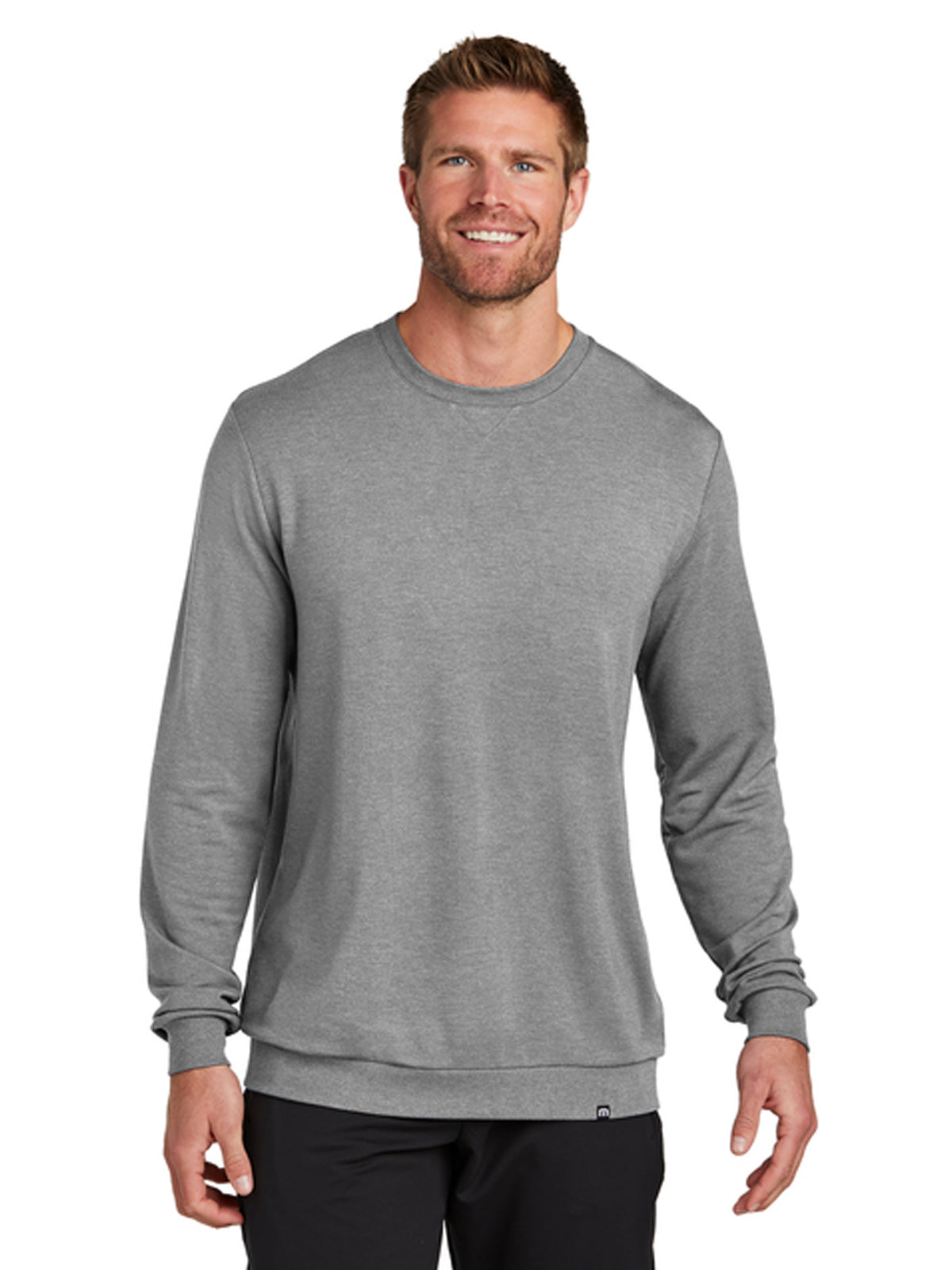 Men's Pocketless Weekend Crew Sweatshirt - TM1MZ342 - Light Grey Heather