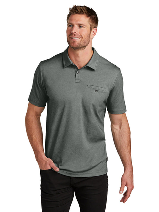 Men's Sunsetters One-Pocket Polo - TM1MZ344 - Black Heather