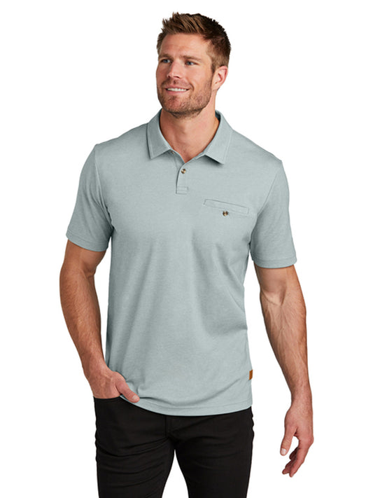Men's Sunsetters One-Pocket Polo - TM1MZ344 - Balsam Green Heather