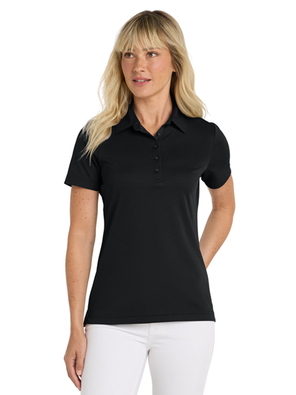 Women's Oceanside Solid Polo - TM1WW001 - Black
