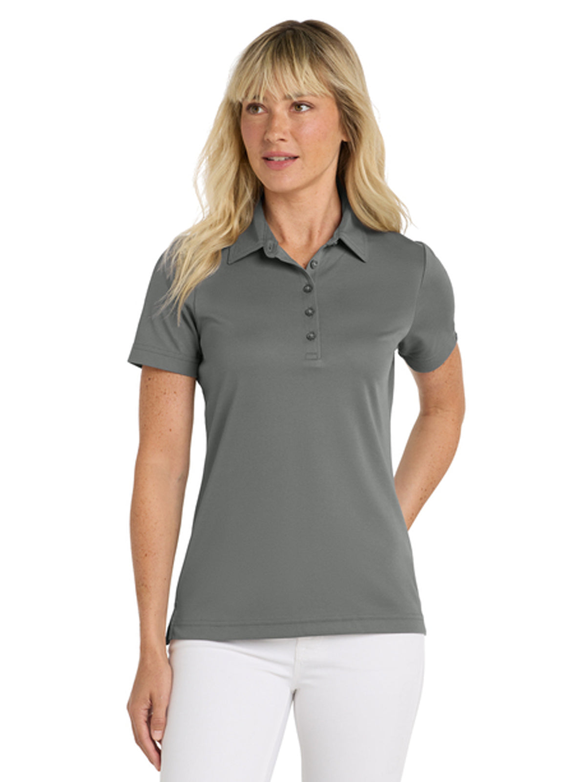 Women's Oceanside Solid Polo - TM1WW001 - Quiet Shade Grey