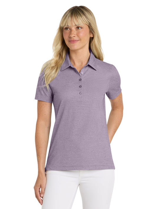 Women's Oceanside Heather Polo - TM1WW002 - Purple Sage Heather