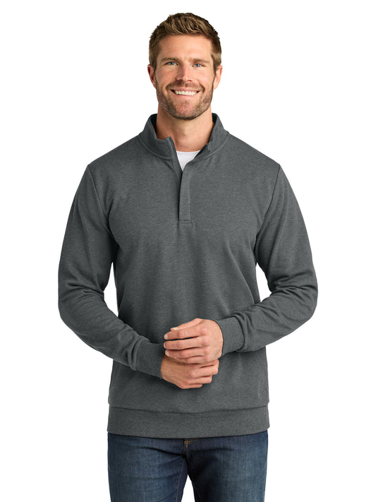 Men's Pocketless Ocean Villa 1/4-Zip Sweatshirt - TMA41421 - Dark Grey Heather