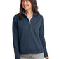 Women's Pocketless Ocean Villa 1/4-Zip Sweatshirt - TMA41428 - Blue Heather