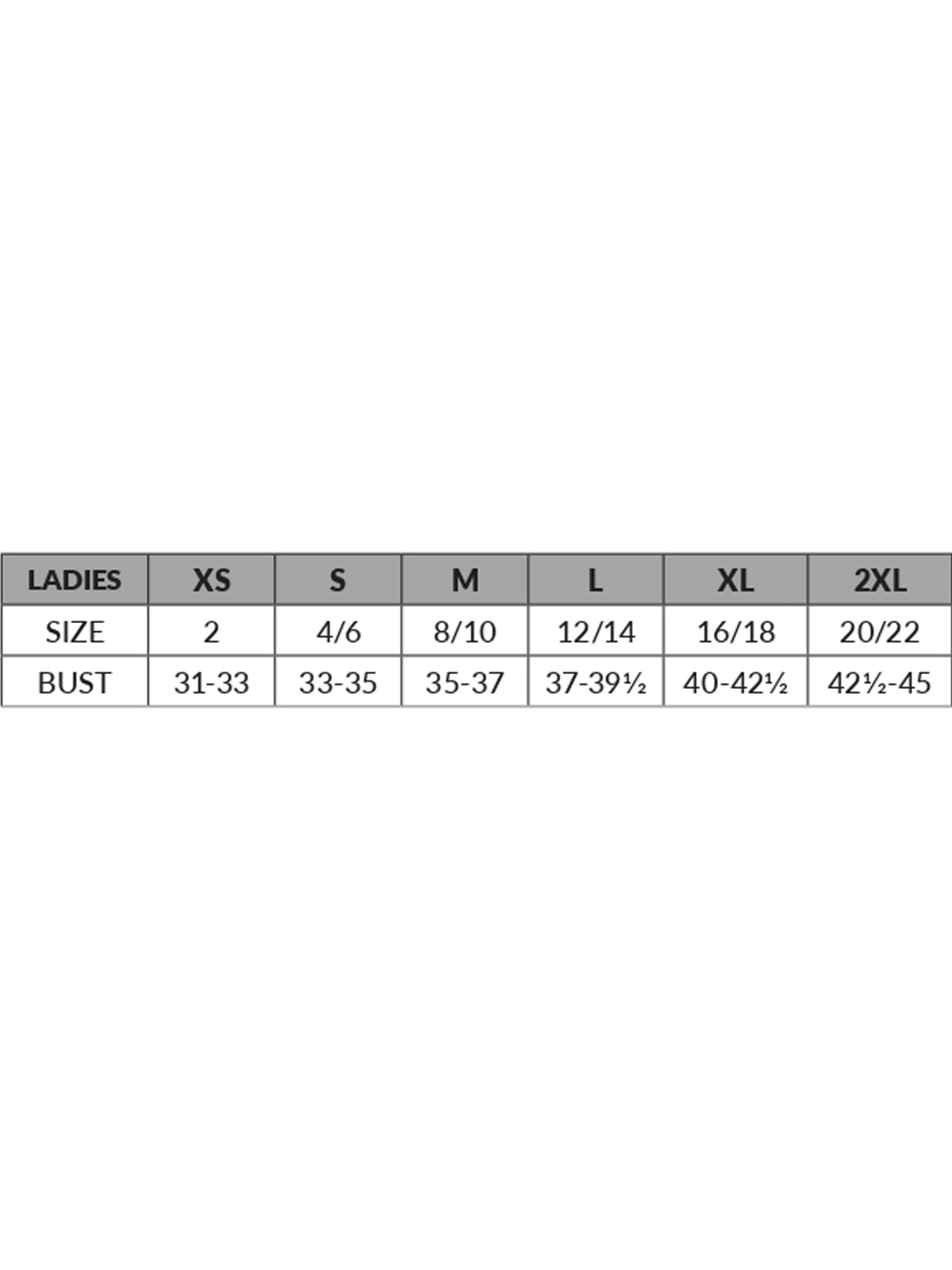SIZECHART