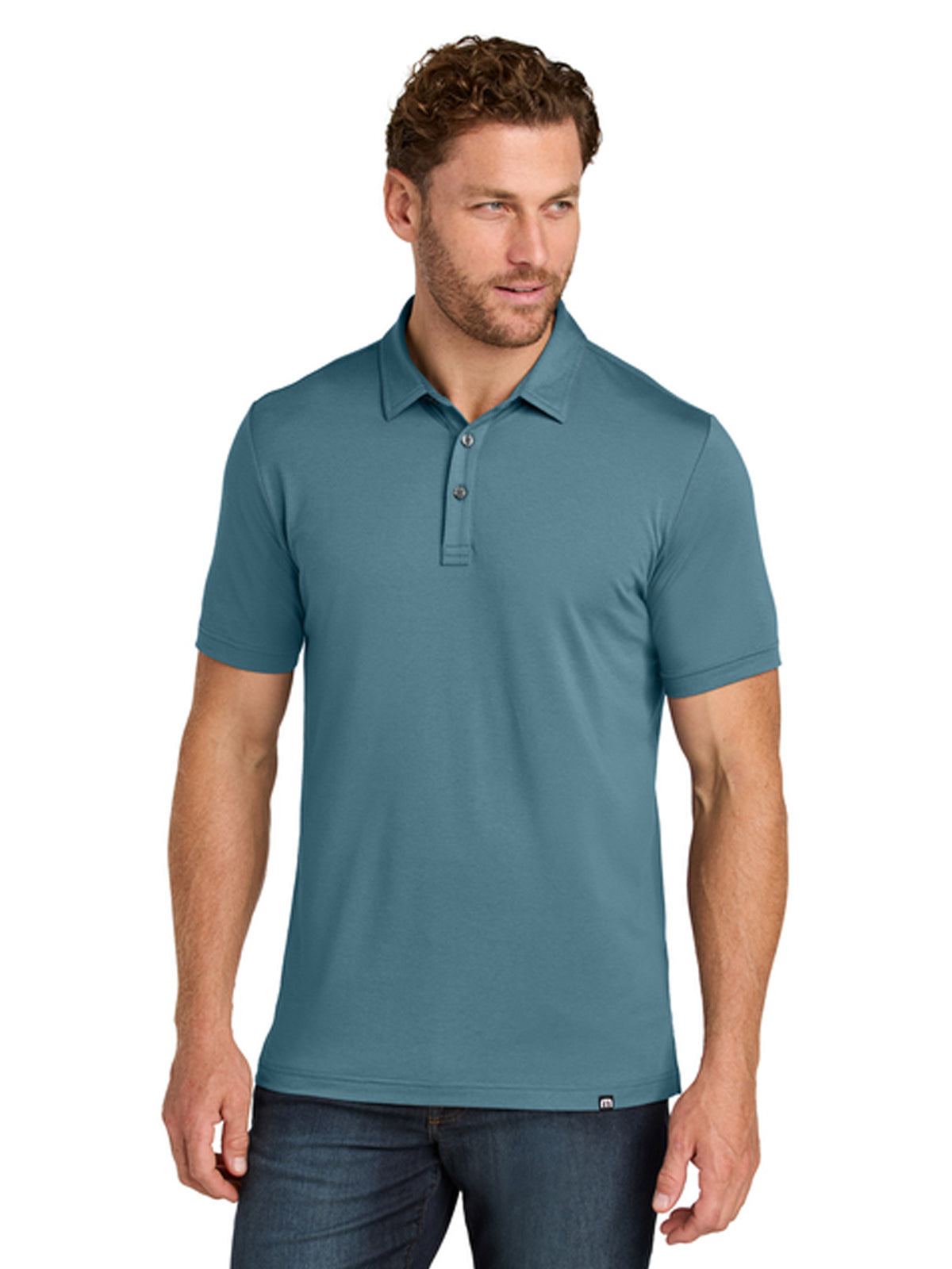 Men's Pocketless Glenview Solid Polo - TMA41461 - Stellar Blue