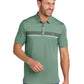 Men's Pocketless Glenview Stripe Polo - TMA41462 - Laurel Green