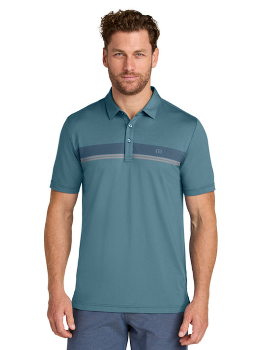 Men's Pocketless Glenview Stripe Polo - TMA41462 - Stellar Blue