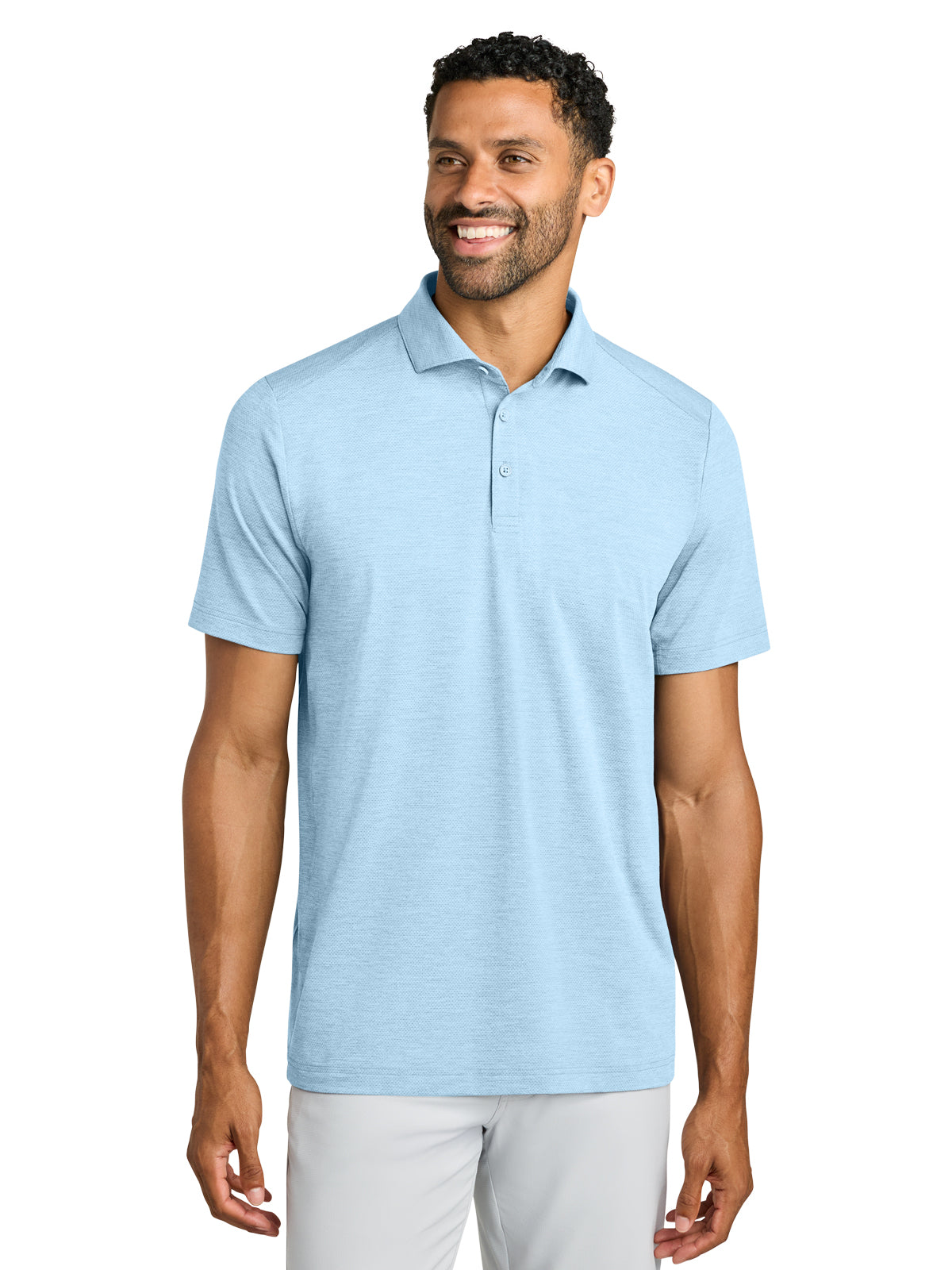 Men's Pocketless Onward Polo - TMA42773 - Airy Blue Heather