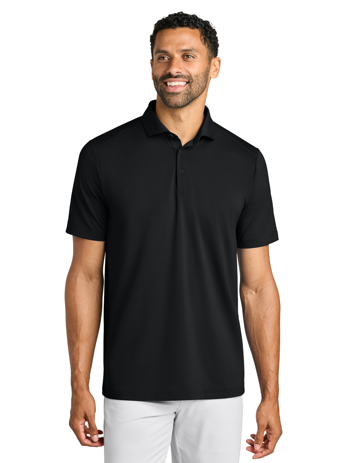 Men's Pocketless Onward Polo - TMA42773 - Black